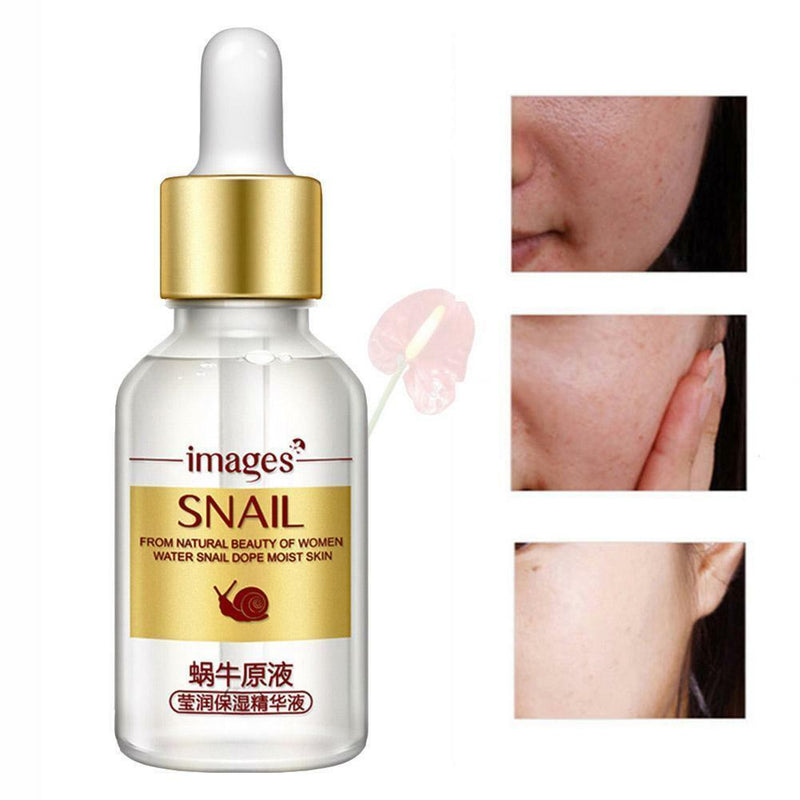 15ml Moisturizing Serum Snail Extract Nourish Face Skin Repair Hydrating Liquid