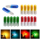 50PCS LED Light Car Instrument Bulb T5 12V 1.2W Central Control Indicator Light