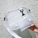 Women's Shoulder Bag PVC Jelly Transparent Messenger Tote Handbags Purse 3C