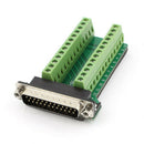 DB25 D-SUB Male Adapter RS232 to Terminal Signal Module Breakout Board A5O4