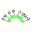 10Pcs fishing rod bite alarm bells twin bells  alerter fishing tackle toolFU NTO