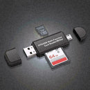 Micro USB OTG to USB 2.0 Adapter SD/Micro SD Card Reader with USB B7I9 stan U3S8