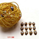100Pcs Mini 9x12mm Bees Self Adhesive Wooden Bumble Ladybug Craft Card Toppers