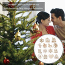 15pcs Lovely Christmas Hollowed-out Hanging Ornament Home Scene Props Decor A