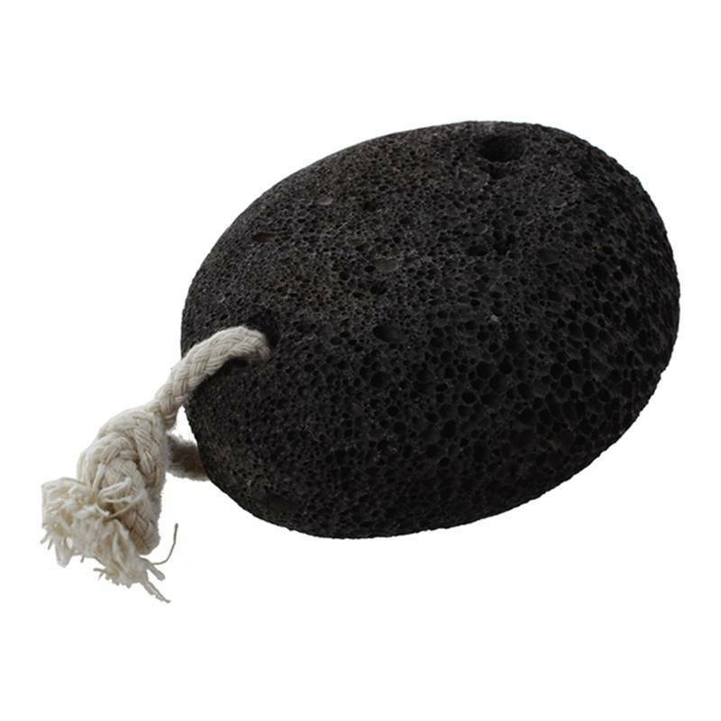 Natural Paddle Cushion Massage Brush Earth Lava Pumice Stone Remove Dead Sk J3Z5