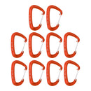 10 Pcs Aluminum Hammock Carabiner Rock Climbing Utility Clip Keychain Buckle