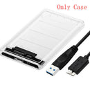 2.5in SATA USB 3.0 HDD Hard Drive External Enclosure SSD Disk Box Case With 3C