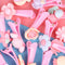 20Pcs Mixed multicolor baby kid children girls cartoon hair clips with bo R^i