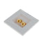 4 Pieces Binding Post Banana Plug Speaker Terminal Square Wall Face Plate