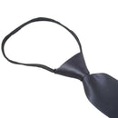 Men Dark Blue Polyster Zip Up Zipper Tie Necktie