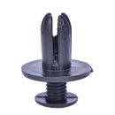 50X 8mm Auto Car Bumper Retainer Push Black Plastic Fixed Clips FastenXM