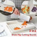 3 in1 - Creative Kitchen Drain Flip Cutting Boards Multi-function Y8I8