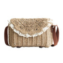 Women Lace Straw Bags Popular Female Holiday Handbag Summer Hot Lady Weave  F8F9