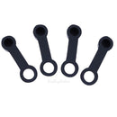 4pcs 8mm Motorcycle Car Brake Caliper Bleed Nipple Screw Rubber Dust Cap Cover