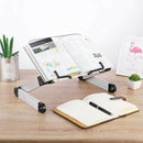 Adjustable Book Stand Height and Angle Adjustable Ergonomic Book Holder Alu
