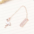 Creative Cartoon Flamingo Pendant Bookmark Stationery School Office Supply 3C