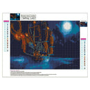 5D DIY Full Drill Diamond Painting Lighting Ship Cross Stitch Embroidery