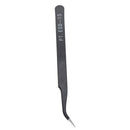 Anti-Static Stainless Steel Cosmetic Tweezer with Curve Head for Nail Art (