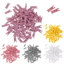 50Pcs White Wooden Clothes PEGS Wedding Craft Art Photo Mini Clips 25mm