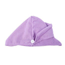 1 PC Magic minifiber Hair Drying Towel Hat Cap Bath Head Wrap - Purple D1C8