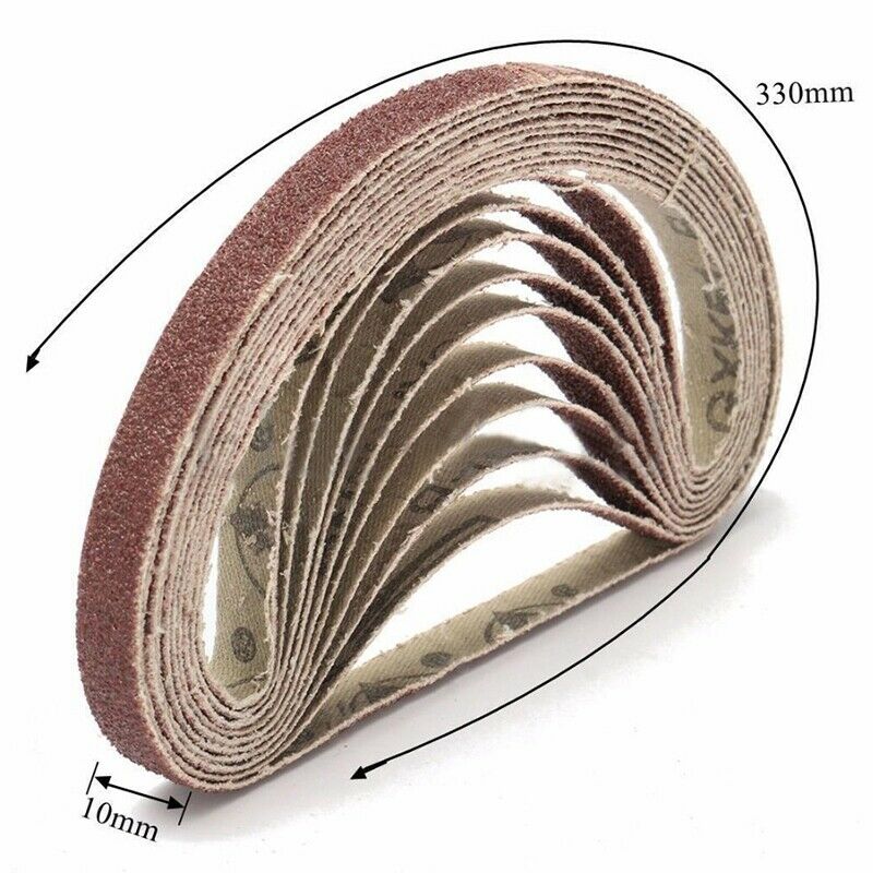 50Pcs Aluminum Oxide Sanding Belts Set 80Grit Sanding Belts Set For Sander  M3K1