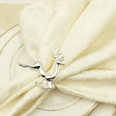 6PCS Napkin Rings in Elk Deer Shape Decorative Table Napkin Rings for Chris
