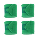 4pcs Soft Fleece Horse Leg Wraps Equestrian Leg Protection Equipment Green