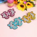 3pcs DIY Full Drill Diamond Painting Hairpin Butterfly Flower Girl Headwear