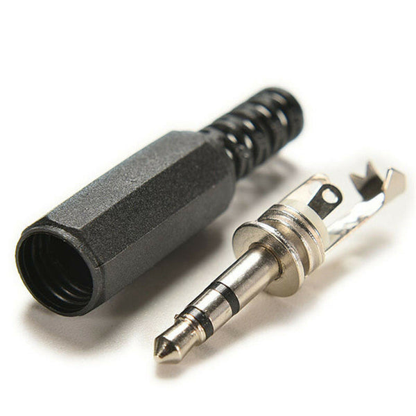 5PCS 3.5mm 1/8" Audio Male Plug Jack Adapter Stereo Connector Headphone TCEA