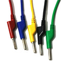 5X Silicone Banana Plug to Crocodile Alligator Clip Test Probe Lead Wire Sggl LJ