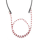 Red Glass Beads Glasses Sunglasses Spectacles Chain Cord Holder
