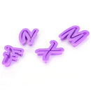 26Pcs/set Alphabet Number Letter Fondant Cake Cookie Cutter Pan Mold Biscuit OZ