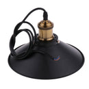 Black Ceiling Lamp Shade, Industrial Retro Hanging Light Metal Chandelier