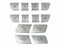 12* Door Lock & Seat Memory Button Cover Trim for Benz ABE -Class GLA GLK ML GL