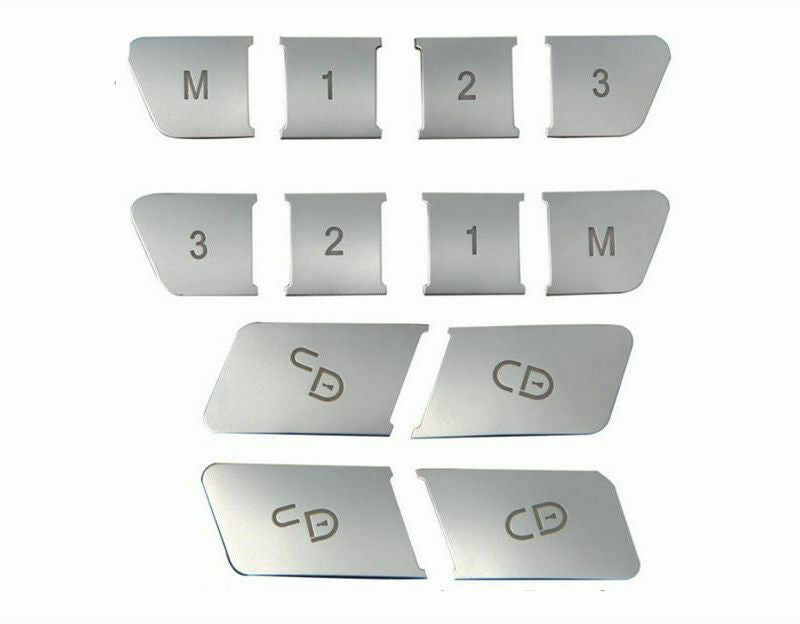 12* Door Lock & Seat Memory Button Cover Trim for Benz ABE -Class GLA GLK ML GL