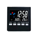 1XDigital Display Thermometer humidity clock Colorful Weather Alarm Calenda W5H4