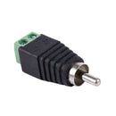 5pcs UTP Cat5 Cat6 Cable to CCTV AV Phono RCA Male Jack Plug Adapter X7A6