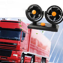 24V Double Sides Strong Wind Electric Car Fan Cooler Track Fan 2 Level Adju