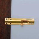 2x 4-Inch Copper Latch Brass Door Slide Catch Lock Bolt Latch Barrel Home Gate