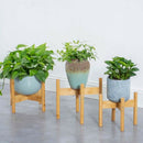 Wooden Flower Stand Window Balcony Desktop Mini Flower Pot Holder Pot Displ I8X7