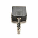 1/4" Stereo Plug Adapter to 2-way 6.35mm Stereo Jack Headphone Y Splitter Gw