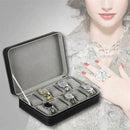 Portable Watch Box Organizer PU Leather Casket with Zipper Classic Style 10
