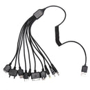 Universal 10 in 1 Multi-Function Cell Phone Game USB Charging Cable ChargerO Cy