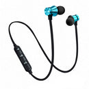 Neck Hanging Magnetic Bluetooth Headset Earplugs Wireless Sports Earphone A