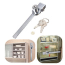 2 Keys +Keyed Alike Display Case Showcase Lock Sliding Glass Cabinet Door LoM9N2