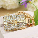 Modern Crystal Rhinestone Handbag Charm Pendant Keychain Key ! Bag Keyring O4B5