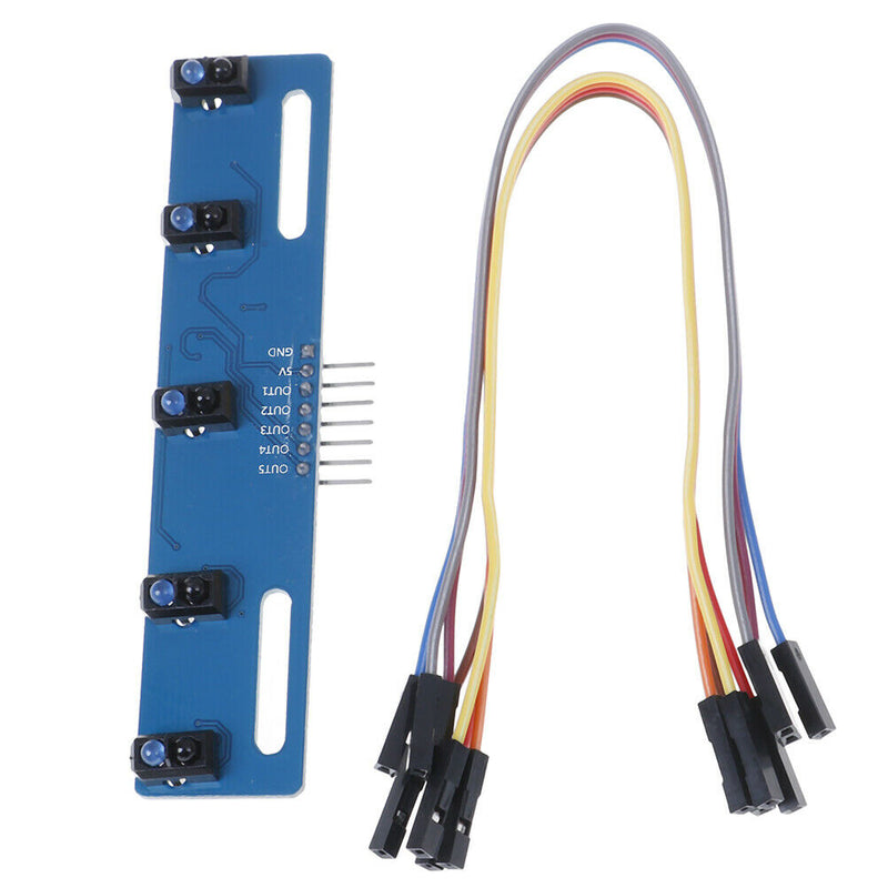 TCRT5000 KIT 5 way/road IR photoelectric switch barrier line track module' J Fm