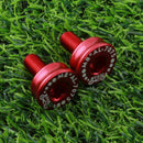 2 Pieces 7075 Aluminum Alloy Bike Bottom Bracket Waterproof Screws Red Road