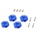8x Wheel Hex Nut 12mm Drive Hub Upgrade Part for 1/10 RC Car RC4WD D90 Blue