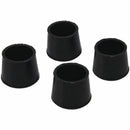 Rubber Chair Feet Legs Leg Foot Ferrules Ferrule 1 Inch 12 Pcs Black